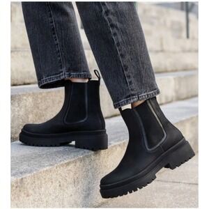 NWT Thursday Boot Co Legend Black Chelsea Boots Womens 7 Wide Lug Sole 2024-44